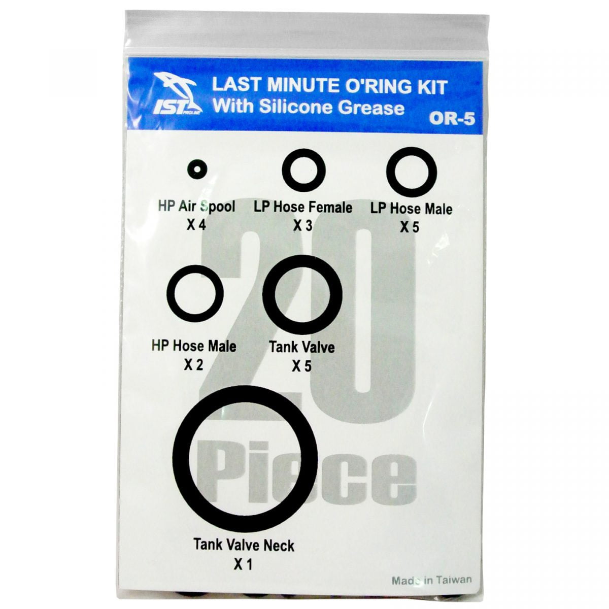 Kit O-Ring 20 Piezas Para Buceo Ist - Kit O-Ring 20 Piezas Para Buceo Ist