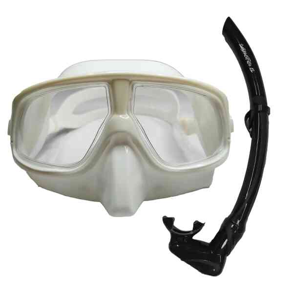 set mascara under + snorkel freedive con valvula subpacifico
