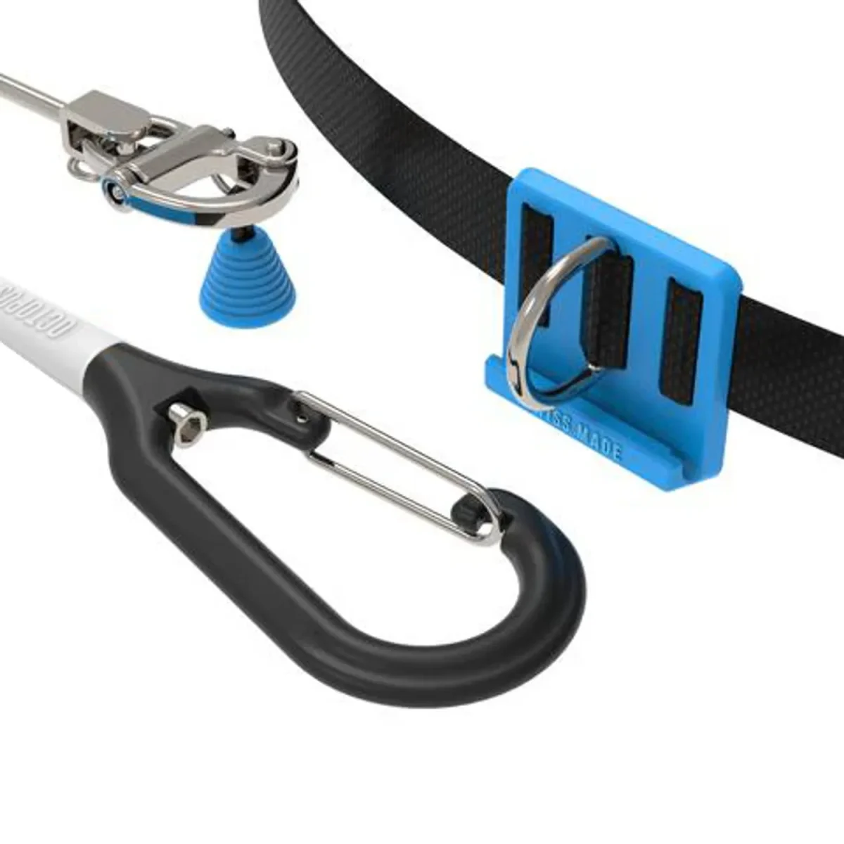 Lanyard Con Cinturon Apnea Octopus Azul
