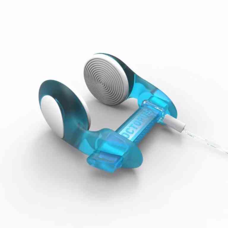 Noseclip Para Apnea Classic Transparente Octopus Azul