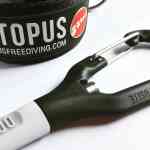 Lanyard De Competencia Apnea 100cm Octopus Negro