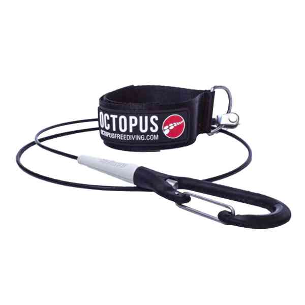 Lanyard De Competencia Apnea 100cm Octopus Negro