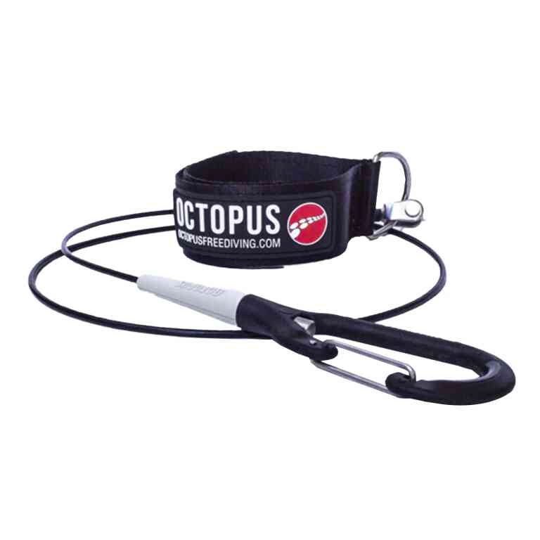Lanyard De Competencia Apnea 100cm Octopus Negro