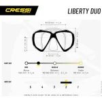 Mascara De Buceo Liberty Duo Polarizado Cressi