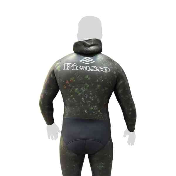 Traje De Buceo 7Mm Thermal Skin Camuflado Verde Picasso