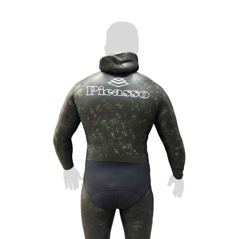 Traje De Buceo 7Mm Thermal Skin Camuflado Verde Picasso