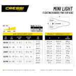 Aletas Mini Light Amarillas Cressi