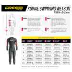 Traje Triatlon Kuwae 2/3/4 mm Hombre Cressi